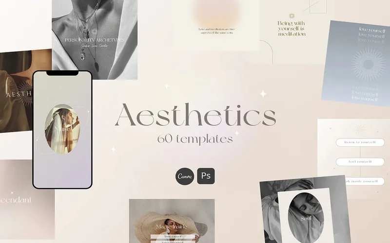 Preview of Aesthetic Templates for Canva