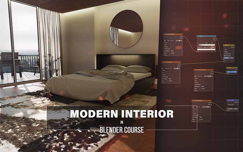 Modern Interior In Blender Course