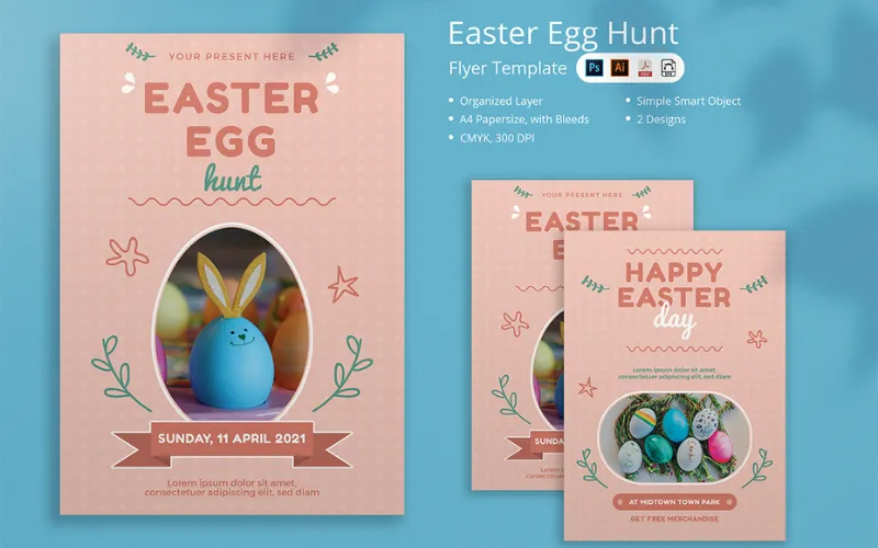 Easter Egg Hunt Flyer Templates