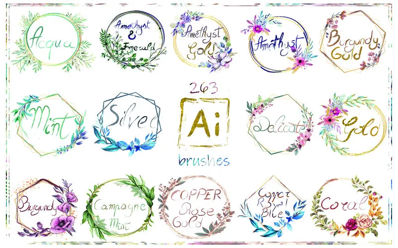 263 Adobe Illustrator Brushes