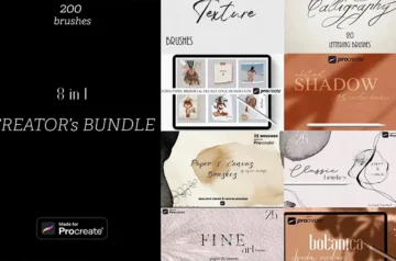 200 Procreate Brushes Pack