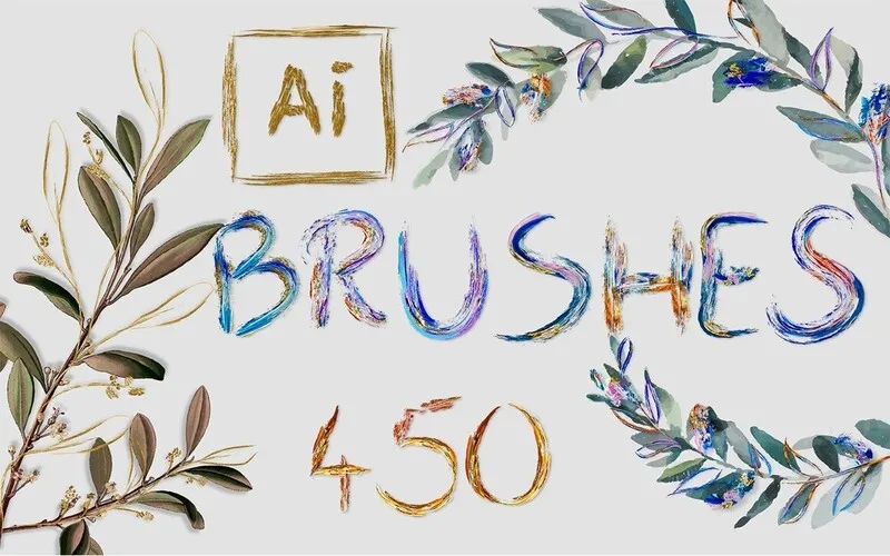 450 Adobe Illustrator Brushes