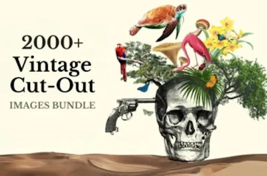 2000+ Vintage Cut-Out Images Bundle