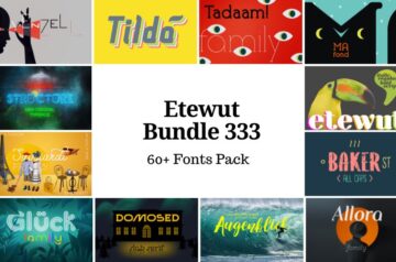 Etewut bundle: 333 Fonts Pack