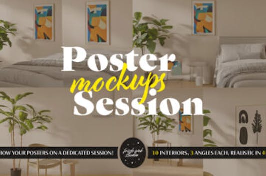 10 Poster Mockups Session Bundle