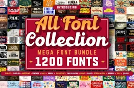 Mega Fonts Bundle
