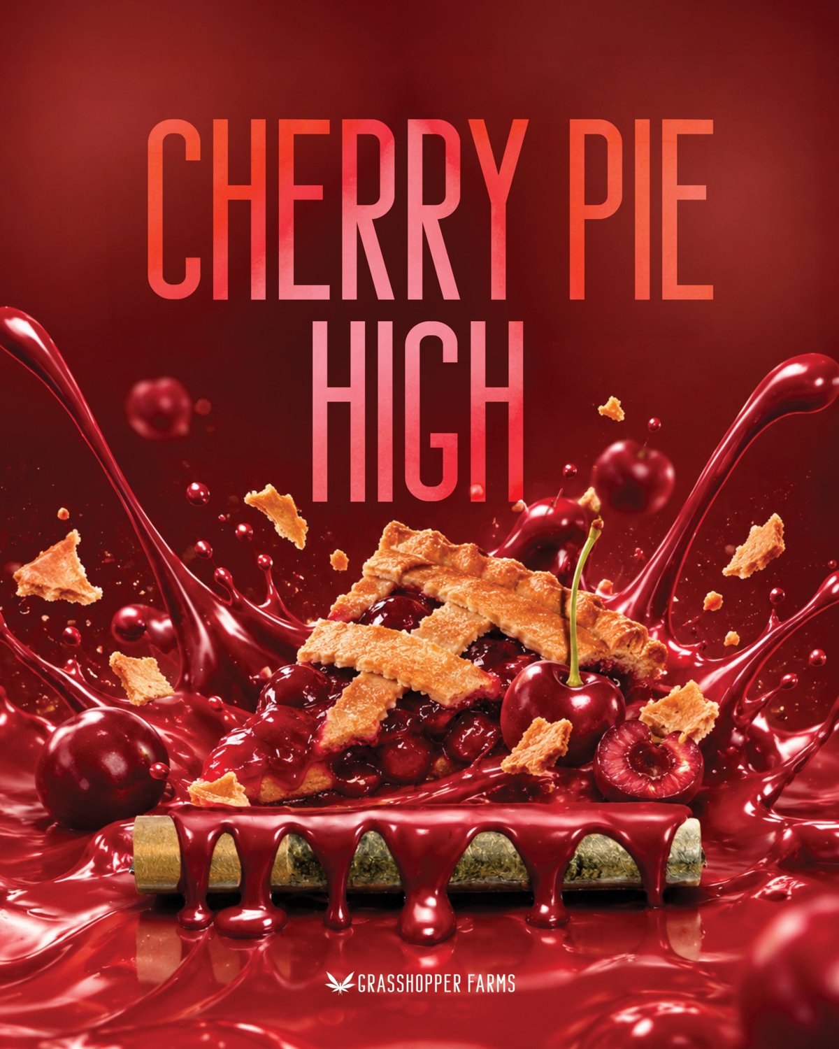 Grasshopper Farms Cherry Pie High infused pre-rolls