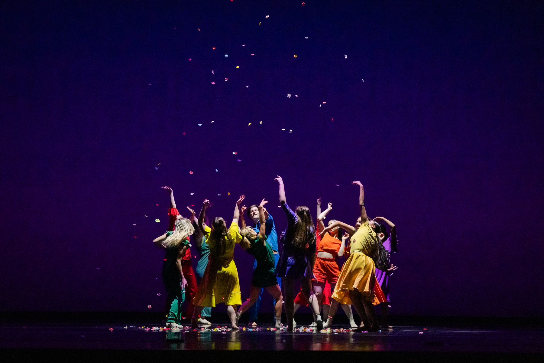 Jazz dancers in the 2025 Spring Dance Concert