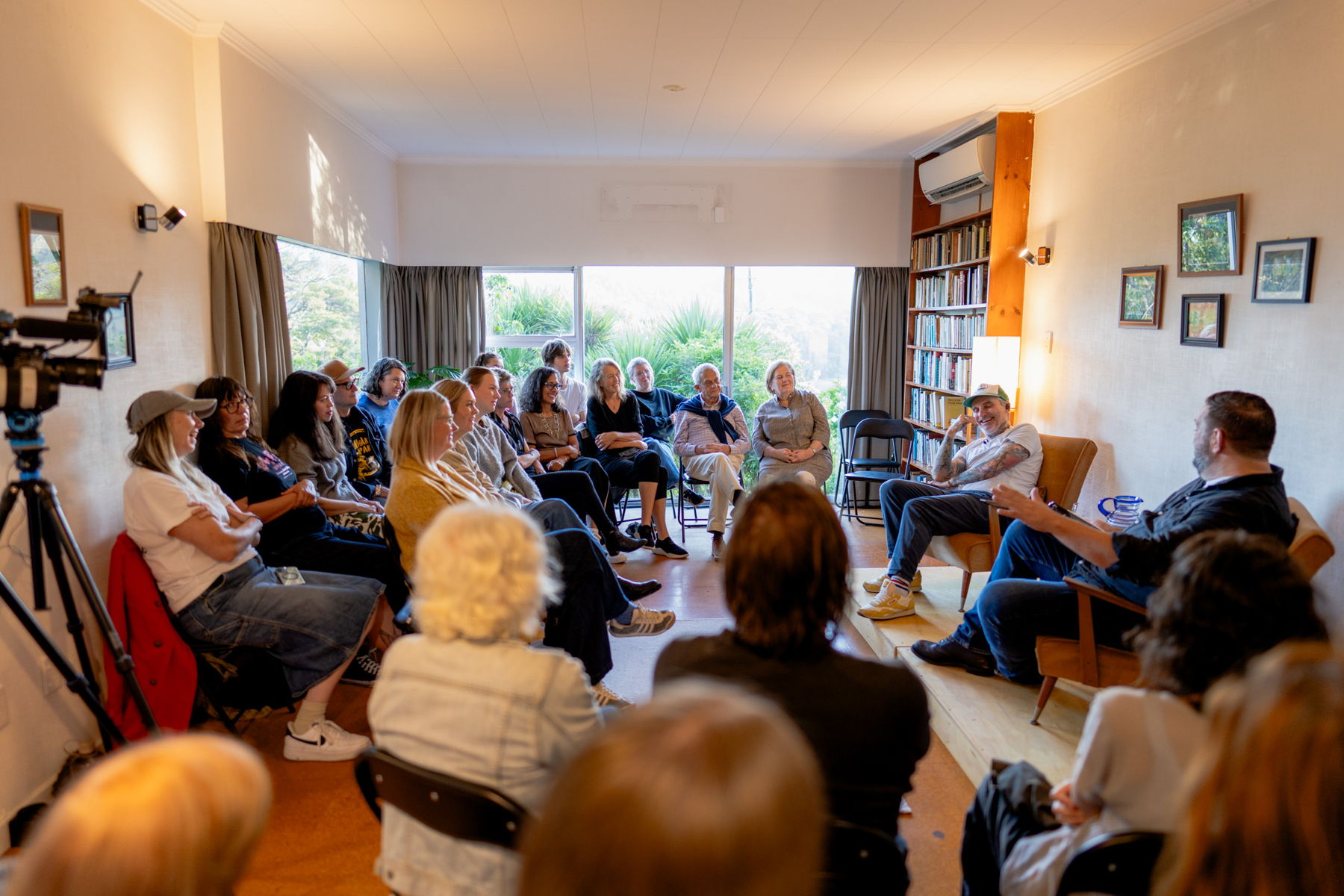 Dominic Hoey and Mark Easterbrook at Shadbolt House
