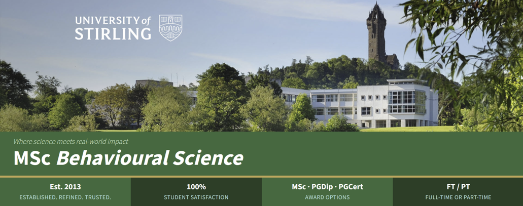 MSc Behavioural Science Stirling