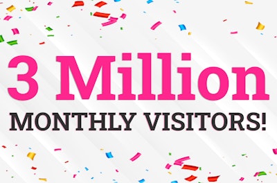 3 Million Monthly Visitors