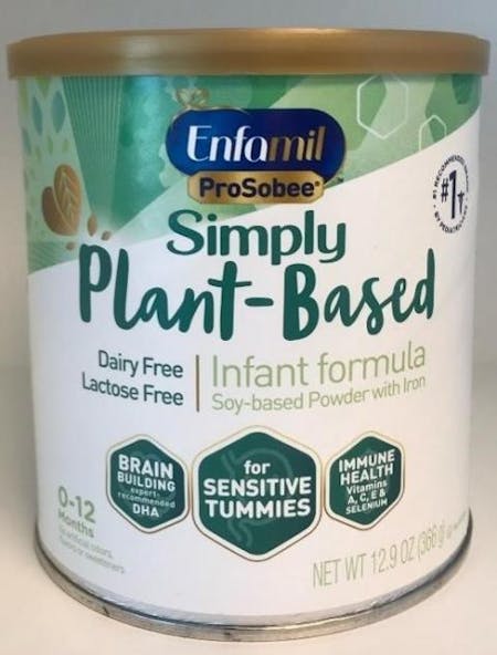 Recalled Enfamil Plant Based Infant Formula