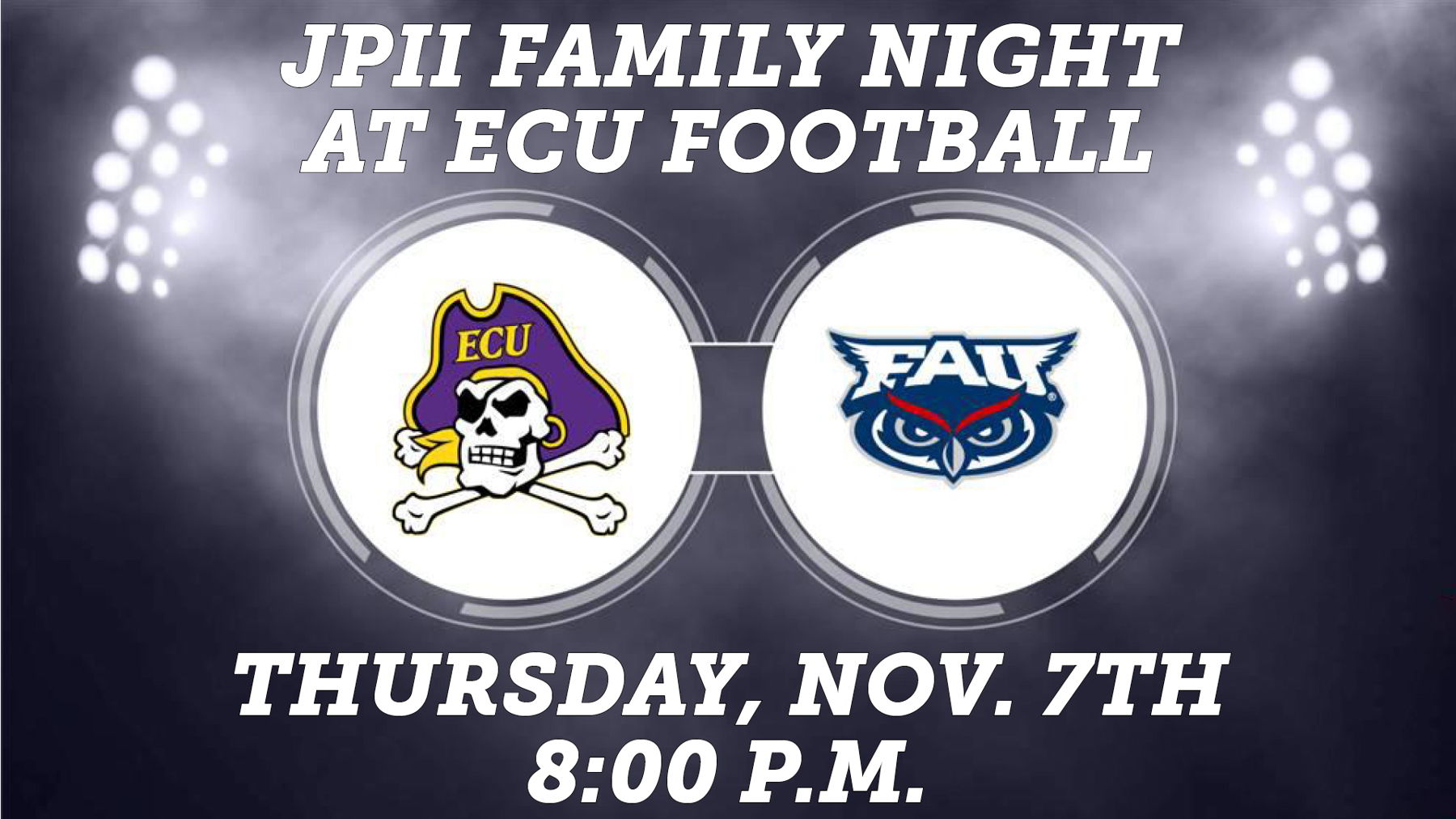 JPII Family Night at ECU Football