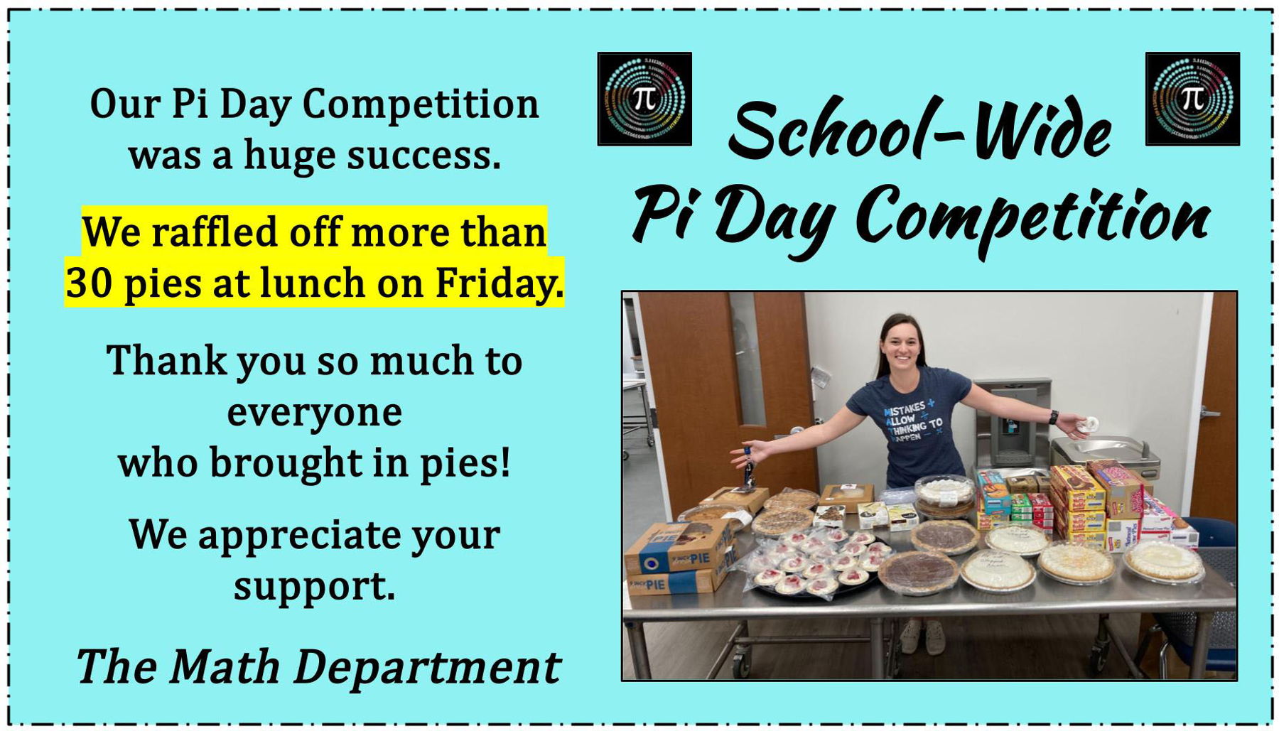 Pi Day Thank You