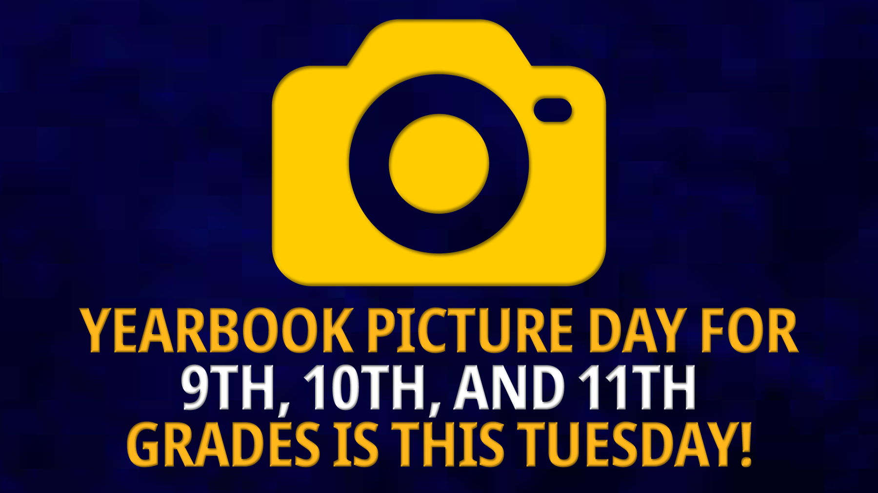 Yearbook Picture Day