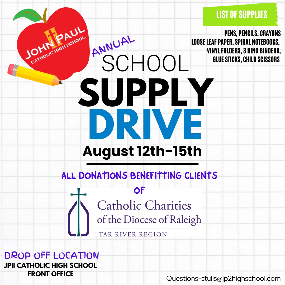 Catholic Charities School Supply Drive