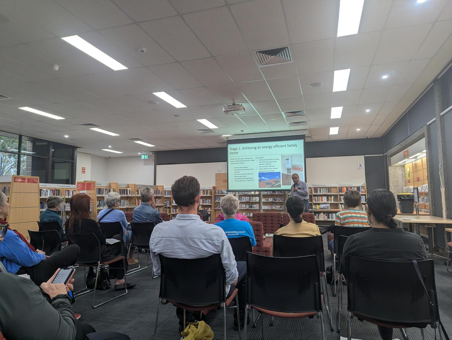 Family enjoying their all electric home