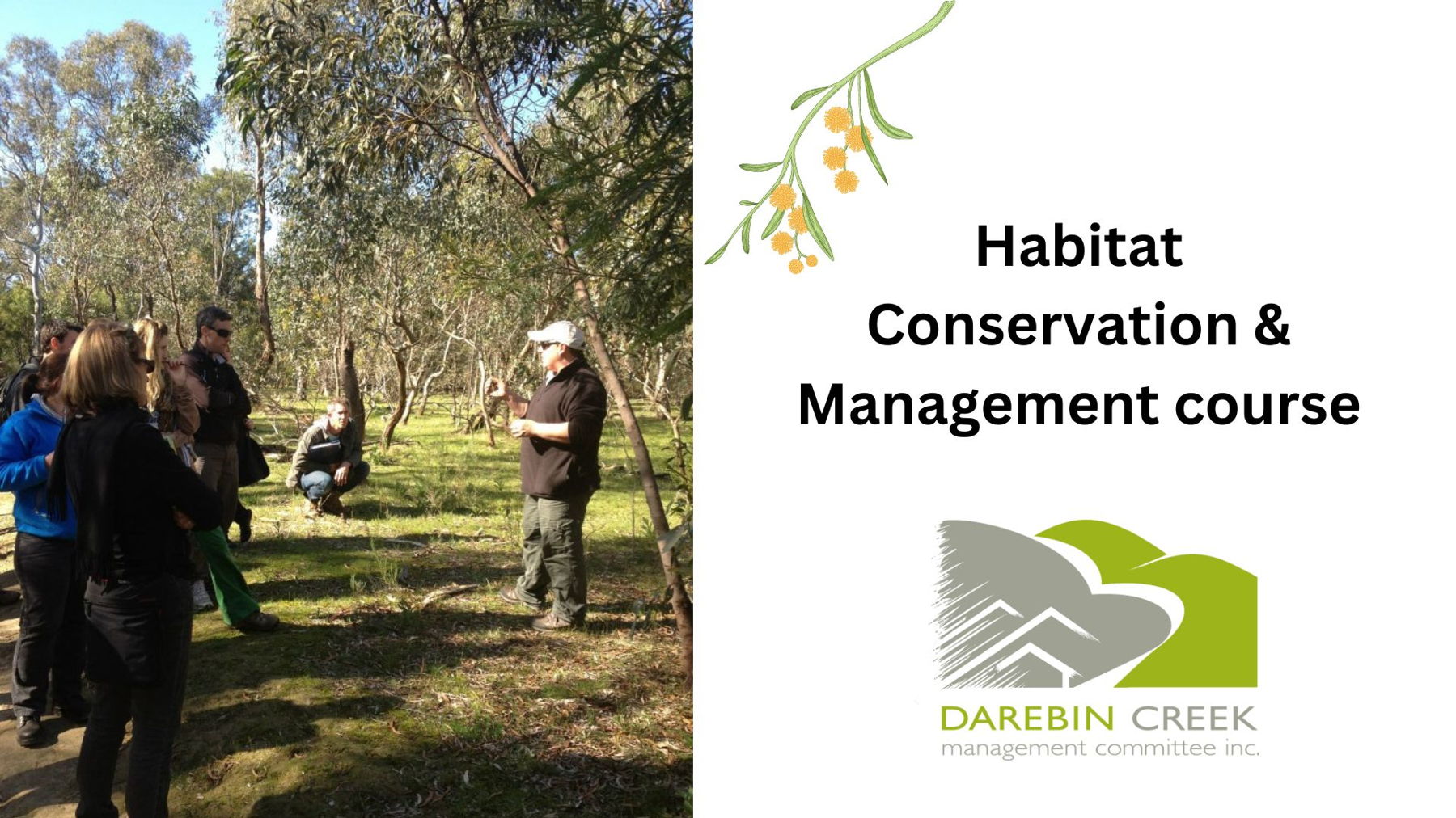 Image of conservation course in action