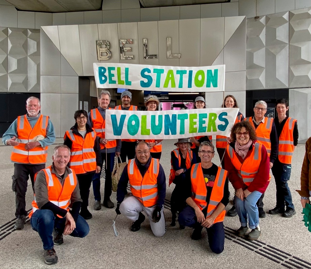 Bell Station Volunteers posing for a group photo