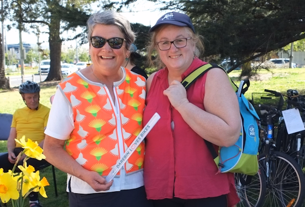 Two Darebin BUG members at springtime event