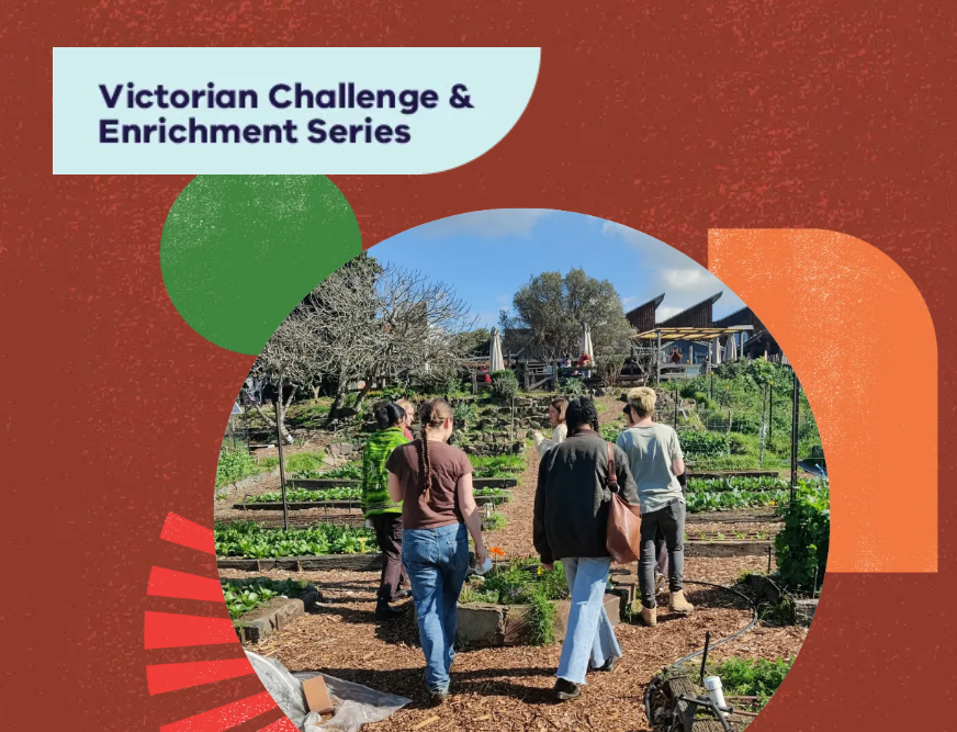 Group of young people walking in CERES 