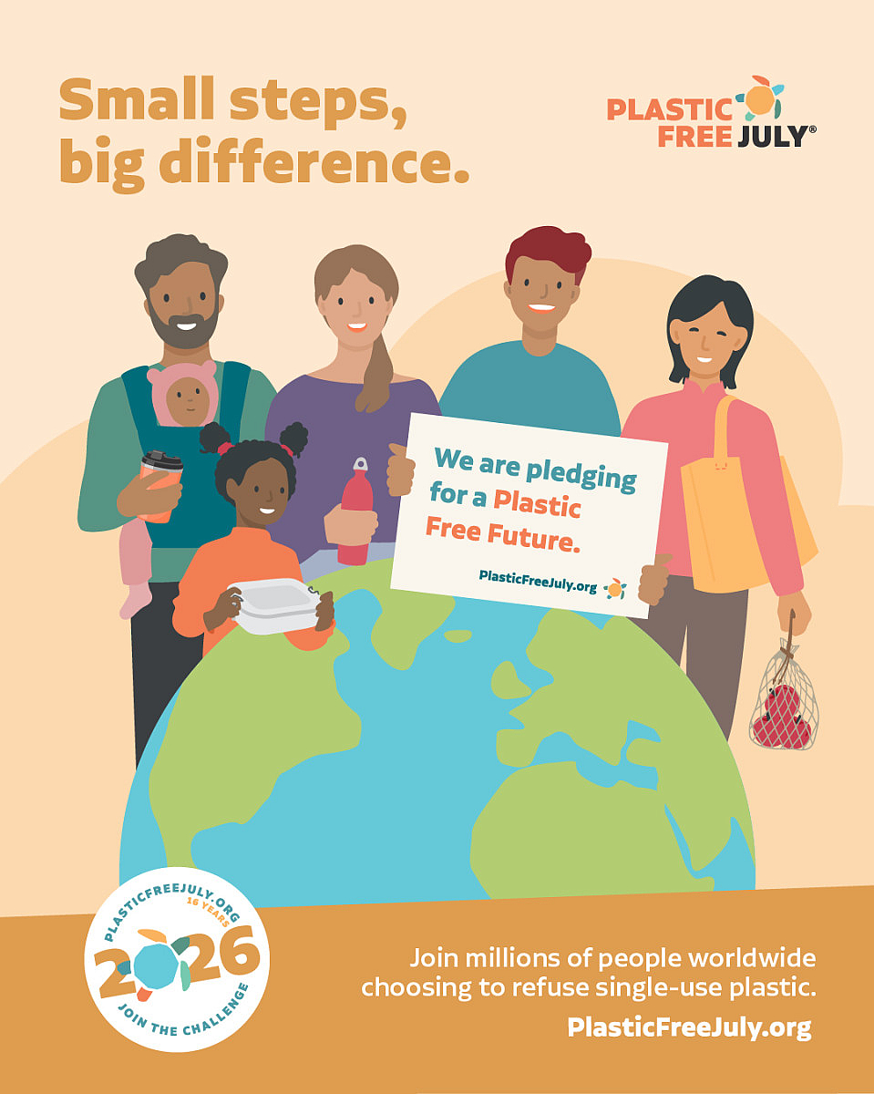 Plastic free july poster 