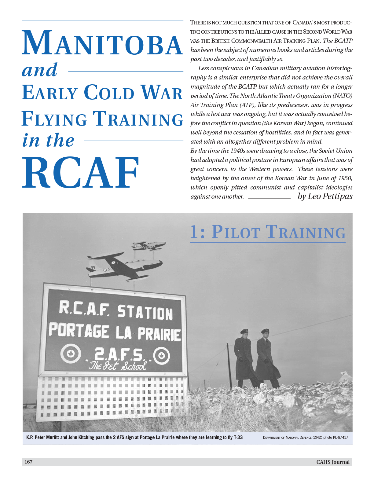 CAHS Journal Volume 58 Number 4 article title page image