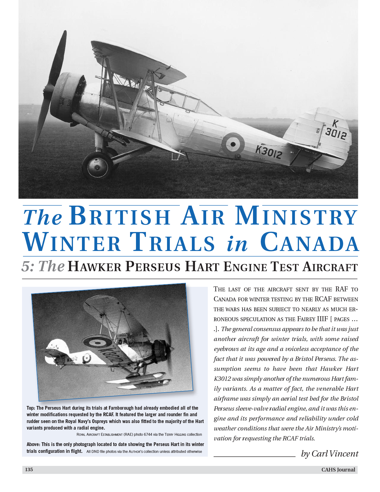 CAHS Journal Volume 58 Number 4 article title page image