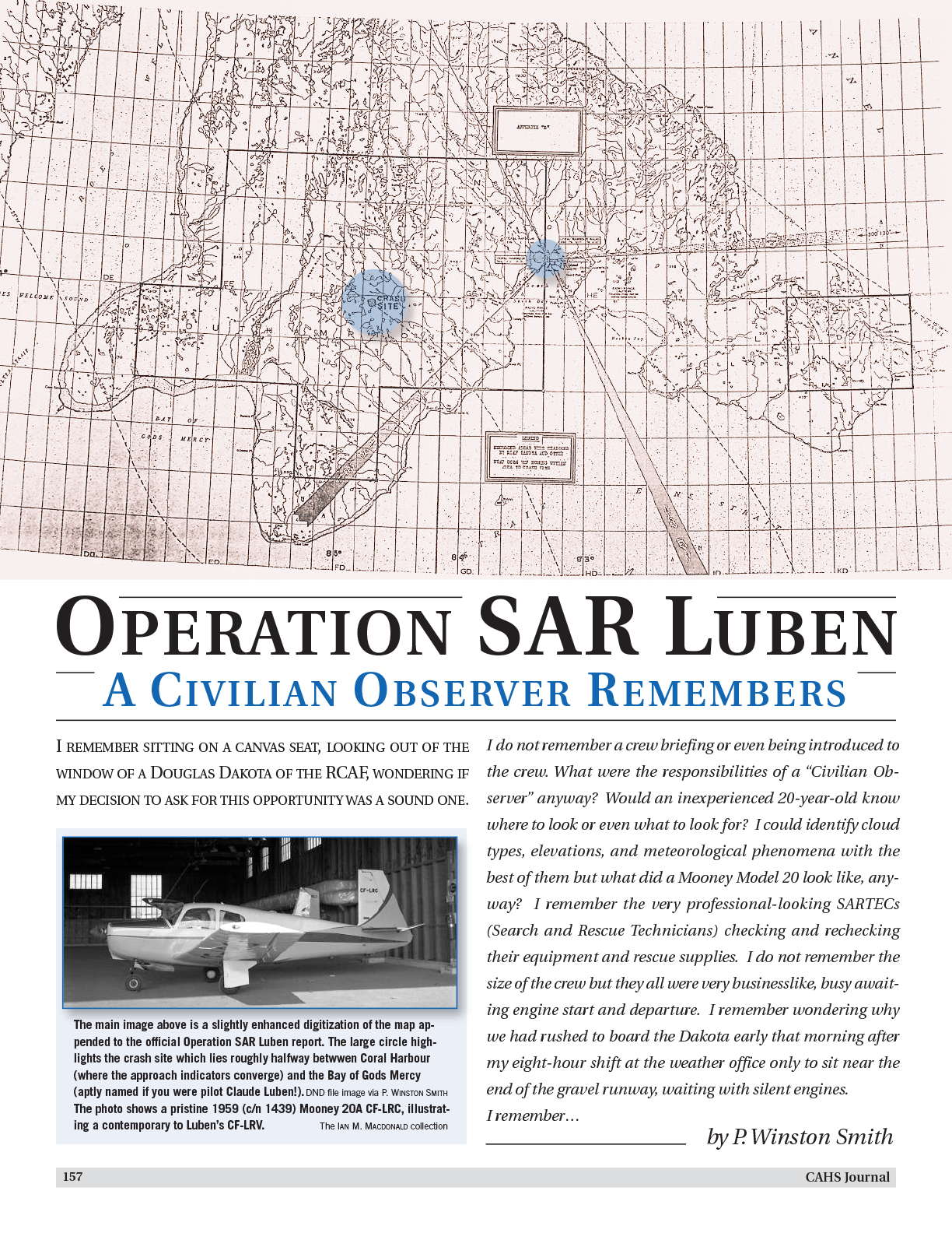 CAHS Journal Volume 58 Number 4 article title page image