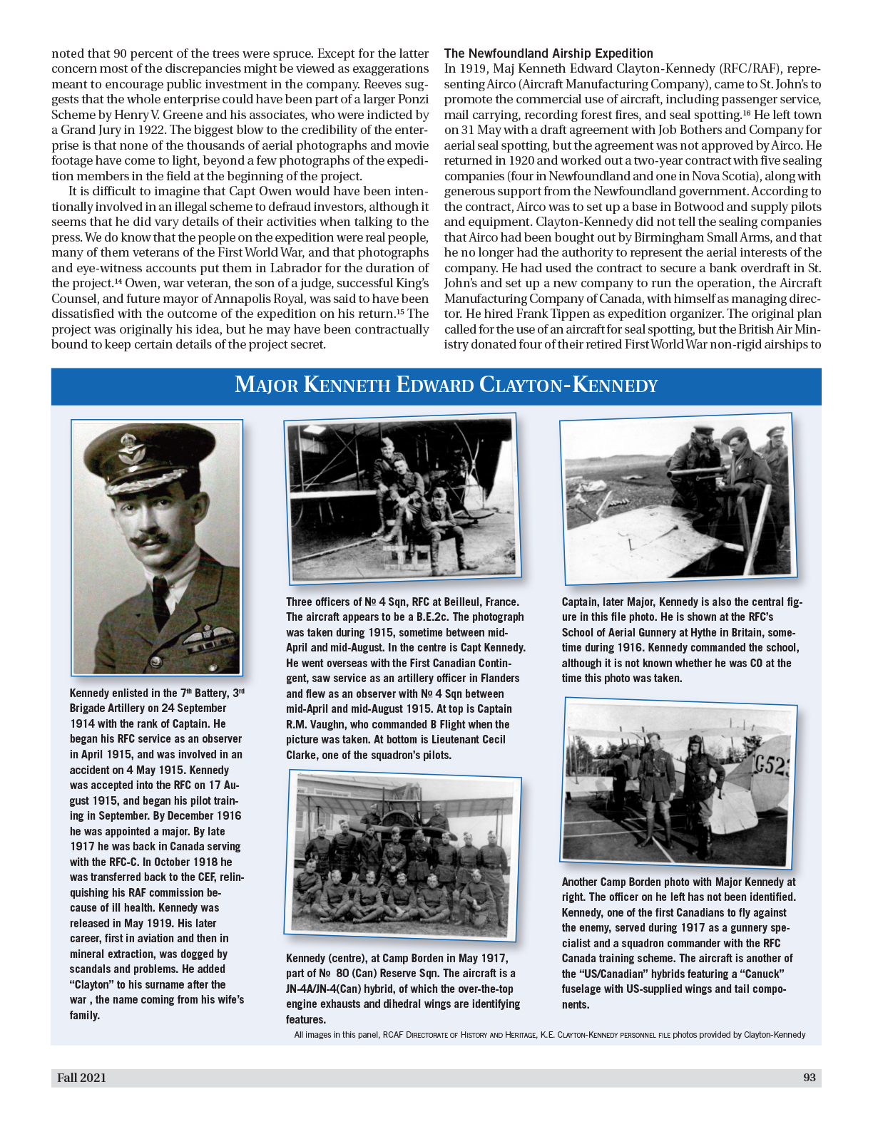 CAHS Journal updates page on the CAHS national website